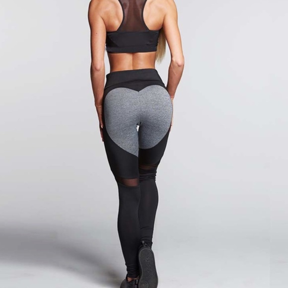 heart bottom yoga pants